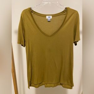 Olive Short Sleeved Top